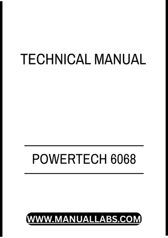 POWERTECH 6068 DIESEL ENGINE LEVEL 1 ELECTRONIC FUEL SYSTEM TECHNICAL MANUAL - PDF FILE