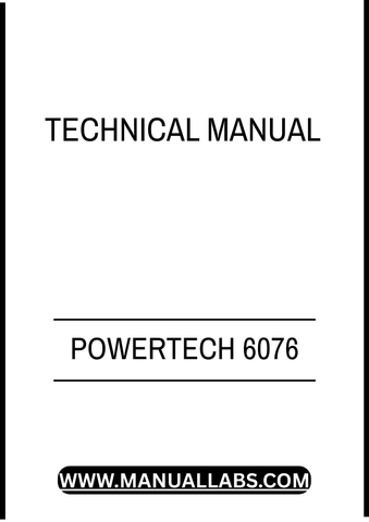 POWERTECH 6076 DIESEL ENGINE TECHNICAL MANUAL - PDF FILE
