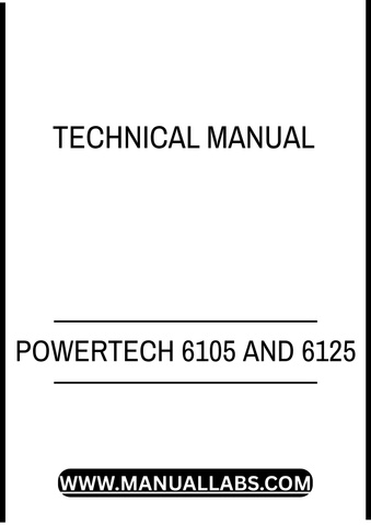 POWERTECH 6105 AND 6125 TIER 1 DIESEL ENGINE TECHNICAL MANUAL - PDF FILE