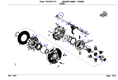 Parts Catalog Manual - Fendt Favorit 611 Tractor