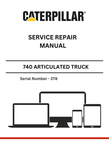 CAT 740 GC ARTICULATED TRUCK SERVICE REPAIR MANUAL S/N 3T8