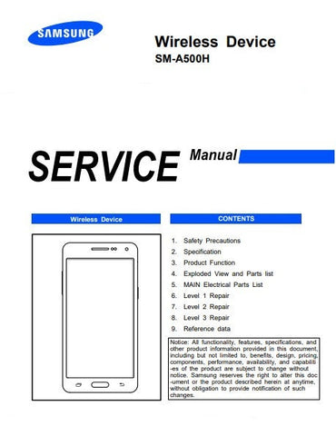 Unlock the full potential of your Samsung Galaxy A5 (SM-A500H) with our comprehensive PDF Service Manual. This essential guide provides detailed schematics, troubleshooting tips, and repair instructions, making it an invaluable resource for technicians and DIY enthusiasts alike. With easy navigation and clear illustrations, you can confidently tackle repairs and maintenance, ensuring your device runs smoothly for years to come. Don't miss out on the opportunity to enhance your technical skills and keep your