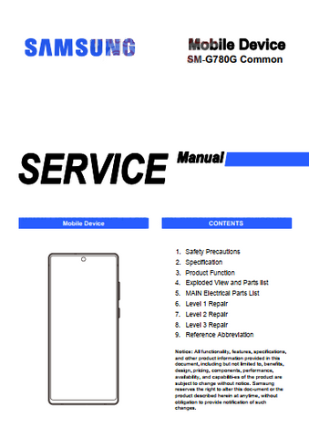 Unlock the full potential of your Samsung Galaxy S20 FE with our comprehensive service manual (SM-G780G) in PDF format. This essential guide provides detailed instructions, troubleshooting tips, and maintenance procedures to ensure your device operates at its best. Whether you're a tech enthusiast or a professional technician, this manual is designed to help you navigate repairs and enhancements with ease, making it a must-have resource for anyone looking to extend the life of their smartphone. Download you