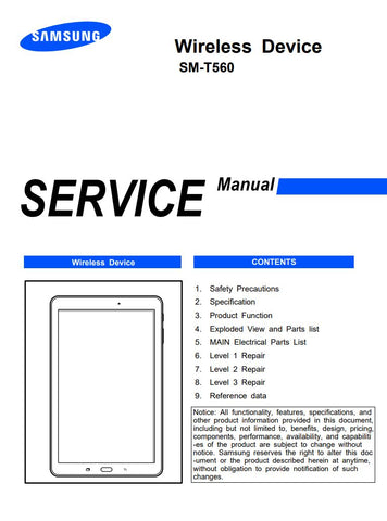 Unlock the full potential of your Samsung Galaxy Tab E 9.6 with our comprehensive service manual (SM-T560) in PDF format. This essential guide provides detailed troubleshooting tips, repair instructions, and maintenance advice, ensuring your device operates at peak performance. Whether you're a tech enthusiast or a professional technician, this manual is your go-to resource for efficient repairs and upgrades, making it easier than ever to keep your tablet in top shape. Don't miss out on the opportunity to e