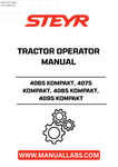 Discover the essential STEYR 4065, 4075, 4085, and 4095 KOMPAKT Tractor Operator Manual (84131311), designed to enhance your farming experience. This comprehensive guide provides detailed instructions and insights to help you operate your tractor efficiently, ensuring optimal performance in every task.