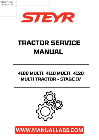 Enhance your maintenance routine with the STEYR 4100 MULTI, 4110 MULTI, and 4120 MULTI Tractor Stage IV Service Manual (Part Number: 51609576). This comprehensive guide is designed specifically for these models, ensuring you have the most accurate and detailed information at your fingertips.