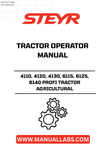 Discover the essential STEYR 4110, 4120, 4130, 6115, 6125, 6140 PROFI Tractor Operator Manual (Part No. 84265604). This comprehensive guide is designed to enhance your understanding and operation of these powerful agricultural tractors, ensuring you get the most out of your investment.