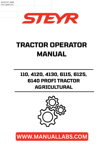 Discover the essential STEYR 4110, 4120, 4130, 6115, 6125, 6140 PROFI Tractor Operator Manual (Part No. 84265609). This comprehensive guide is designed to enhance your understanding and operation of these powerful agricultural tractors, ensuring you get the most out of your investment.