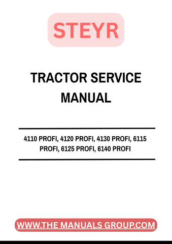 Discover the ultimate resource for maintaining your STEYR tractor with the STEYR 4110 PROFI, 4120 PROFI, 4130 PROFI, 6115 PROFI, 6125 PROFI, and 6140 PROFI Tractor Service Manual (Part No. 84276591). This comprehensive manual is designed to provide you with detailed information on servicing and repairing your tractor, ensuring optimal performance and longevity.
