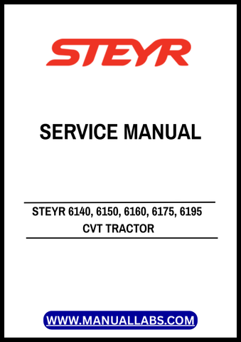 Discover the ultimate resource for your STEYR CVT tractor with the comprehensive service manual for models 6140, 6150, 6160, 6175, and 6195. This PDF file, catalog number 47505531, is designed to provide you with detailed insights and instructions to keep your tractor running smoothly and efficiently.