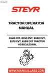 Discover the essential STEYR 6140 CVT, 6150 CVT, 6160 CVT, 6175 CVT, and 6195 CVT Tractor Operator Manual (Part No. 84265518). This comprehensive guide is designed to enhance your understanding of these powerful agricultural tractors, ensuring you maximize their performance and efficiency on the field.