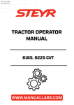 Discover the essential STEYR 6165 and 6225 CVT Tractor Operator Manual (Part Number: 84265703), designed to enhance your operational efficiency and ensure optimal performance of your tractor. This comprehensive guide provides detailed instructions, safety protocols, and maintenance tips tailored specifically for these advanced models.