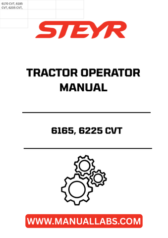 Discover the essential STEYR 6165 and 6225 CVT Tractor Operator Manual (Part Number: 84265703), designed to enhance your operational efficiency and ensure optimal performance of your tractor. This comprehensive guide provides detailed instructions, safety protocols, and maintenance tips tailored specifically for these advanced models.