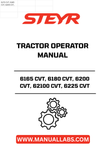 Discover the essential STEYR 6165 CVT, 6180 CVT, 6200 CVT, 62100 CVT, and 6225 CVT Tractor Operator Manual (Part No. 84265721). This comprehensive guide is designed to enhance your operational efficiency and ensure you get the most out of your tractor. With detailed instructions and clear illustrations, it covers everything from basic operation to advanced features.