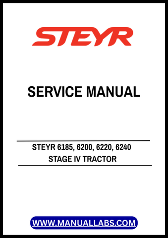 Unlock the full potential of your STEYR 6185, 6200, 6220, and 6240 Stage IV tractors with the comprehensive Service Manual (Part No. 47936457). This expertly crafted PDF file is your go-to resource for detailed maintenance and repair guidance, ensuring your machinery operates at peak performance.
