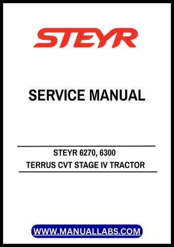 Unlock the full potential of your STEYR 6270 and 6300 TERRUS CVT Stage IV tractors with the comprehensive Service Manual (48193184) available in PDF format. This essential guide is designed to provide you with detailed insights into maintenance, troubleshooting, and repair procedures, ensuring your machinery operates at peak performance.