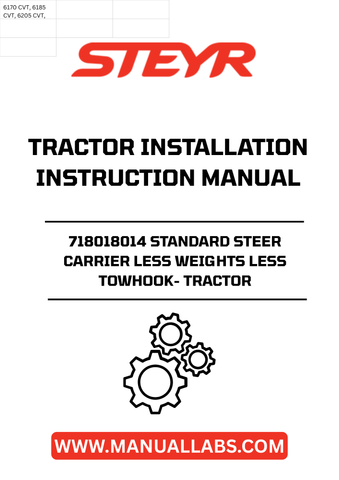 Introducing the STEYR 718018014 Standard Steer Carrier, designed for optimal performance in tractor applications. This essential component is engineered to enhance your tractor's steering capabilities while maintaining a lightweight profile, ensuring efficient maneuverability in various terrains.