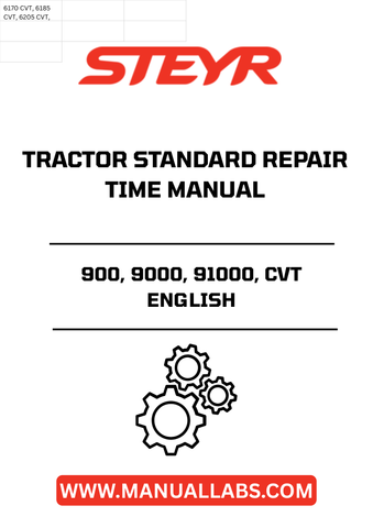 Enhance your maintenance routine with the STEYR 900, 9000, 91000, CVT English Tractor Standard Repair Times Manual (7-71643). This comprehensive guide is designed specifically for STEYR tractor models, providing you with essential repair times and procedures to keep your machinery running smoothly.