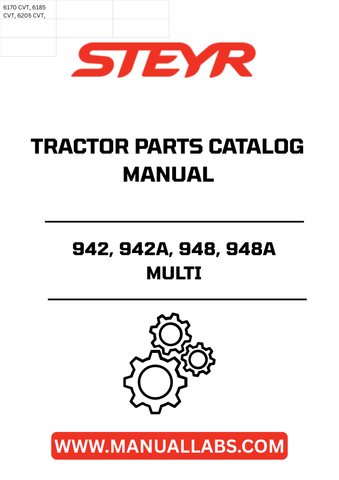 Discover the ultimate resource for your STEYR multi tractors with the STEYR 9942, 942A, 948, 948A Parts Catalog Manual. This comprehensive guide is designed to provide you with detailed information on parts and specifications, ensuring you have everything you need for efficient maintenance and repairs.