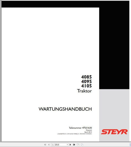 Inside this manual, you'll find step-by-step maintenance procedures, troubleshooting tips, and essential specifications tailored specifically for your tractor model. With clear diagrams and easy-to-follow guidelines, you can confidently perform routine checks and repairs, ensuring optimal efficiency and reducing downtime.