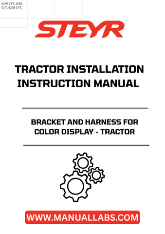 Enhance your tractor's functionality with the STEYR Bracket and Harness for Color Display. Designed specifically for seamless installation, this essential accessory ensures that your color display is securely mounted and easily accessible, allowing you to monitor your tractor's performance with precision.