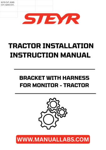 Enhance your tractor's functionality with the STEYR Bracket with Harness for Monitor. Designed specifically for seamless installation, this high-quality bracket ensures that your monitor is securely mounted, providing optimal visibility and accessibility during operation.