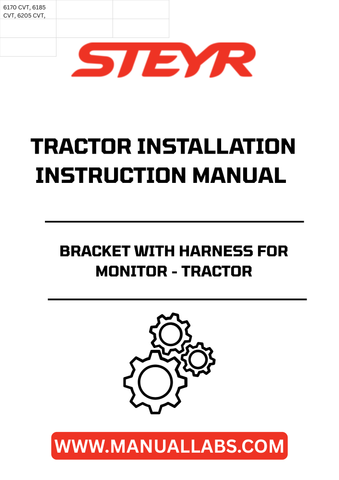 Enhance your tractor's functionality with the STEYR Bracket with Harness for Monitor. Designed specifically for seamless installation, this high-quality bracket ensures that your monitor is securely mounted, providing you with optimal visibility and ease of use during operation.