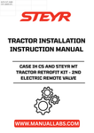 Upgrade your STEYR CASE IH CS or STEYR MT tractor with our comprehensive Retrofit Kit for a 2nd Electric Remote Valve. This essential installation manual (part number 84125695) provides clear, step-by-step instructions to enhance your tractor's functionality, allowing for greater versatility in your agricultural tasks.