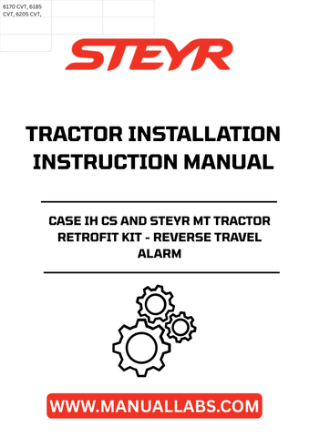 Enhance the safety and functionality of your STEYR CASE IH CS and STEYR MT tractors with our Retrofit Kit for Reverse Travel Alarm. This essential kit includes everything you need to install a reliable reverse alarm, ensuring that you and those around you are alerted when your tractor is in reverse mode.