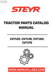 Discover the ultimate resource for your STEYR CVT series tractors with the STEYR CVT120, CVT130, CVT150, CVT170 Tractor Parts Catalog Manual - 7-6184. This comprehensive manual is designed to provide you with detailed information on parts and components, ensuring you have everything you need for maintenance and repairs.
