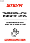 Introducing the STEYR Driveshaft for Front Mounted Hydraulic Pump, a vital component designed specifically for seamless tractor installation. This driveshaft ensures optimal performance and reliability, allowing your hydraulic pump to operate efficiently under various conditions. With part number 82038439, it is engineered to meet the highest standards of durability and functionality.