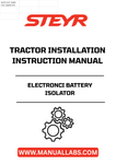 Enhance the efficiency of your tractor with the STEYR Electronic Battery Isolator. This essential component ensures optimal battery management, preventing unnecessary drain and extending the life of your battery. Designed specifically for STEYR tractors, it guarantees a perfect fit and seamless integration into your existing system.
