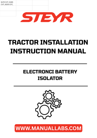 Enhance the efficiency of your tractor with the STEYR Electronic Battery Isolator. This essential component ensures optimal battery management, preventing unnecessary drain and extending the life of your battery. Designed specifically for STEYR tractors, it guarantees a perfect fit and seamless integration into your existing system.