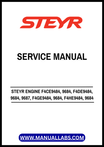 Discover the ultimate resource for your STEYR engine with the F4CE9484, 9684, F4DE9484, 9684, 9687, F4GE9484, 9684, and F4HE9484 service manual (84328788) in PDF format. This comprehensive guide is designed to provide you with detailed insights and step-by-step instructions for maintenance and repairs, ensuring your engine operates at peak performance.