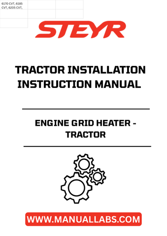 Introducing the STEYR Engine Grid Heater, designed specifically for tractor installations. This essential component ensures optimal engine performance in cold weather conditions, allowing for easier starts and reduced wear on your engine. With the STEYR Engine Grid Heater, you can enhance the reliability of your tractor, ensuring it’s always ready for the toughest tasks.