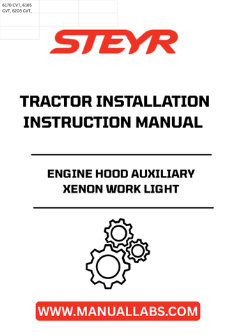 Enhance your STEYR tractor's functionality with the STEYR Engine Hood Auxiliary Xenon Work Light. Designed for optimal visibility during nighttime operations or low-light conditions, this work light ensures you can tackle any task with confidence. Its robust construction guarantees durability, making it a reliable addition to your agricultural equipment.