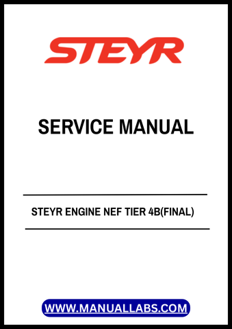 Discover the essential STEYR ENGINE NEF TIER 4B (FINAL) SERVICE MANUAL, a comprehensive PDF file designed for professionals and enthusiasts alike. This manual provides detailed insights into the operation, maintenance, and troubleshooting of your STEYR engine, ensuring optimal performance and longevity.
