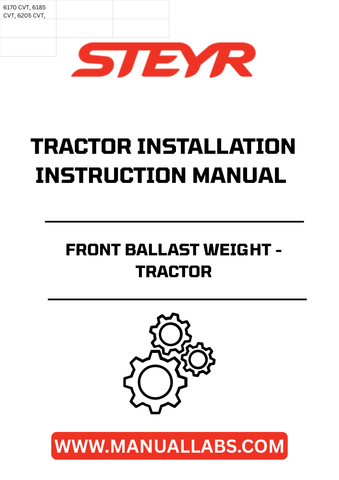 Enhance the stability and performance of your STEYR tractor with the STEYR Front Ballast Weight. Designed specifically for STEYR models, this ballast weight is essential for improving traction and balance, especially during heavy-duty tasks. Its robust construction ensures durability, making it a reliable addition to your agricultural equipment.