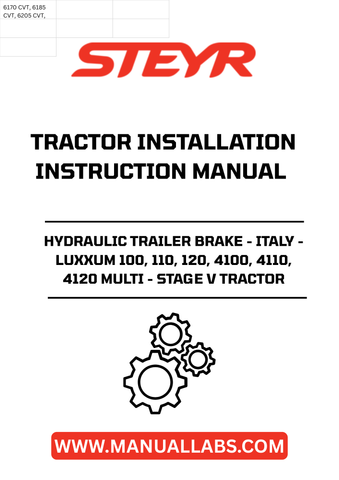 Experience enhanced safety and performance with the STEYR Hydraulic Trailer Brake, designed specifically for LUXXUM 100, 110, 120, 4100, 4110, and 4120 multi-stage V tractors. This high-quality brake system ensures reliable stopping power, making it an essential upgrade for your agricultural equipment.