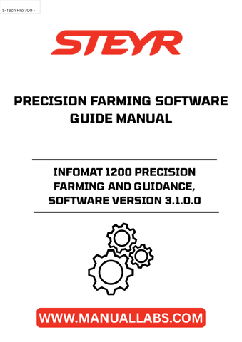 experience the future of agriculture with the steyr infomat 1200 precision farming and guidance software, version 3.1.0.0. this advanced software is designed to enhance your farming operations, providing you with the tools needed for efficient field management and precise guidance. with its user-friendly interface, you can easily navigate through features that optimize your workflow and improve productivity.