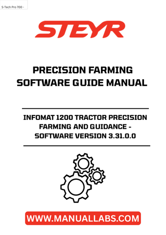 Experience the future of farming with the STEYR Infomat 1200 Tractor Precision Farming and Guidance Software, now available in version 3.31.0.0. This advanced software is designed to enhance your agricultural efficiency, providing you with the tools needed for precise field management and optimal crop yields.