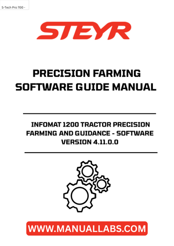 Experience the future of farming with the STEYR Infomat 1200 Tractor Precision Farming and Guidance Software, now available in version 4.11.0.0. This advanced software is designed to enhance your agricultural efficiency, providing you with the tools needed for precise field management and optimal crop yields.
