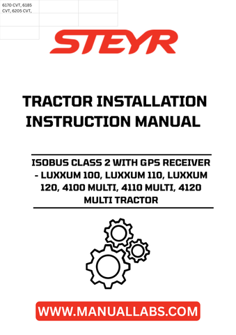 Enhance your STEYR tractor's capabilities with the ISOBUS Class 2 GPS Receiver, designed specifically for LUXXUM 100, 110, 120, and 4100, 4110, 4120 MULTI models. This advanced technology ensures seamless communication between your tractor and implements, optimizing performance and efficiency in the field.
