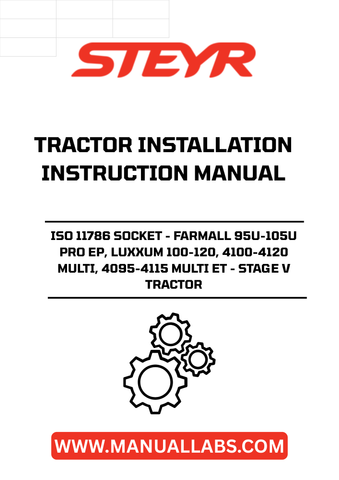 Introducing the STEYR ISO 11786 Socket, designed specifically for the Farmall 95U-105U Pro EP, Luxxum 100-120, and 4100-4120 Multi series tractors. This high-quality socket ensures seamless connectivity and compatibility with your tractor's advanced systems, enhancing overall performance and efficiency.