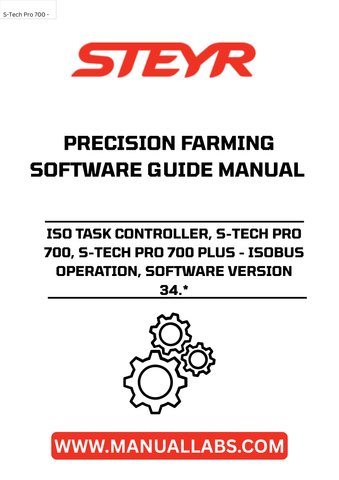 Experience the future of precision farming with the STEYR ISO Task Controller, featuring the advanced S-TECH PRO 700 and S-TECH PRO 700 PLUS systems. Designed for seamless ISOBUS operation, this cutting-edge technology ensures that your agricultural machinery communicates effectively, optimizing performance and efficiency in the field. With software version 34.*, you can trust that you are equipped with the latest enhancements for superior functionality.