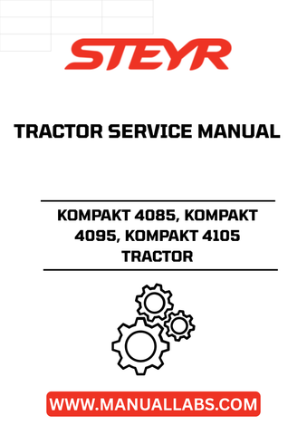 Unlock the full potential of your STEYR KOMPAKT 4085, 4095, and 4105 tractors with the comprehensive Service Manual (Part No. 47531632). This essential guide is designed to provide you with detailed instructions and insights, ensuring your machinery operates at peak performance.