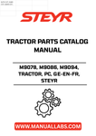 Discover the essential STEYR Tractor Parts Catalog Manual, designed specifically for models M9078, M9086, and M9094. This comprehensive guide provides detailed information on parts and components, ensuring you have everything you need to maintain and repair your tractor efficiently.