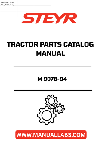 Discover the essential STEYR M 9078-94 Tractor Parts Catalog Manual - 7-6162, your go-to resource for maintaining and repairing your tractor with confidence. This comprehensive manual provides detailed diagrams and part numbers, ensuring you can easily identify and source the components you need for optimal performance.
