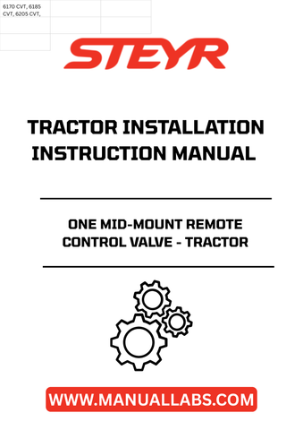 Enhance your tractor's functionality with the STEYR ONE Mid-Mount Remote Control Valve. Designed for seamless integration, this valve allows for precise control of hydraulic functions, making it an essential upgrade for any agricultural or industrial application.
