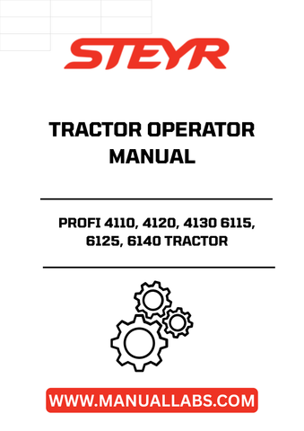 Enhance your farming efficiency with the STEYR PROFI 4110, 4120, 4130, 6115, 6125, 6140 Tractor Operator Manual (Part No. 47380076). This comprehensive guide is designed to provide you with essential information on operating and maintaining your tractor, ensuring optimal performance and longevity.